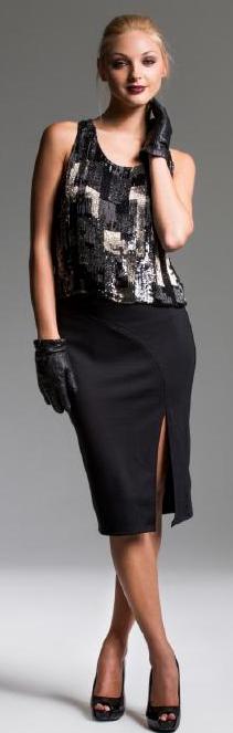 Gray Sequin Tank