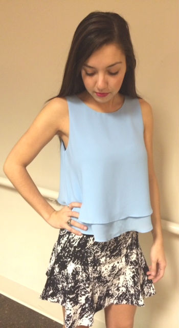 blue top closeup
