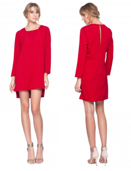 Rosalyn Dress in Crimson